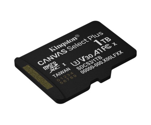 Kingston Technology 1TB microSDXC Canvas Select Plus Gen3 150MB/s A1 (Incluye adaptador de SD)