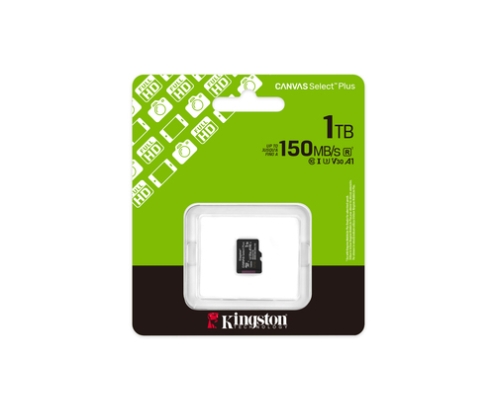 Kingston Technology 1TB micSDXC Canvas Select Plus Gen3 150R A1 (Adaptador de SD no incluido)