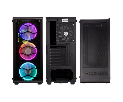 Kolink Observatory RGB Cristal Templado USB 3.0 Negra