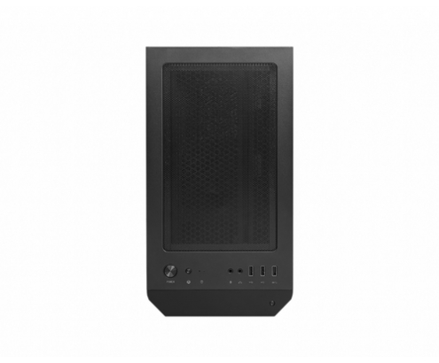 MSI MAG FORGE M100A carcasa de ordenador Micro Torre Negro, Transparente