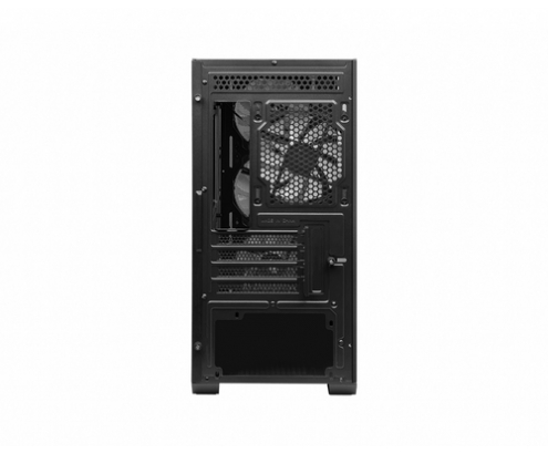 MSI MAG FORGE M100A carcasa de ordenador Micro Torre Negro, Transparente