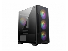 MSI MAG FORGE M100A carcasa de ordenador Micro Torre Negro, Transparen...