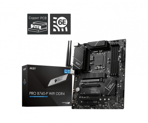 MSI PRO B760-P WIFI DDR4 placa base LGA 1700 micro ATX