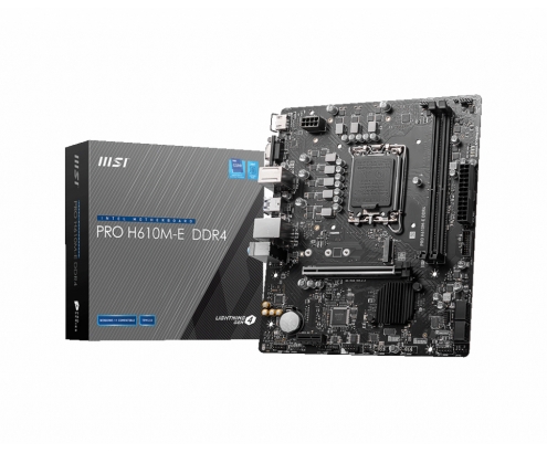 MSI PRO H610M-E DDR4 placa base Intel H610 LGA 1700 micro ATX