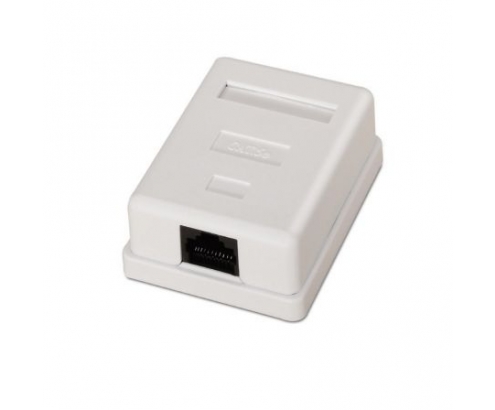 ROSETA DE SUPERFICIE AISENS RJ45 CAT5E UTP 1XTOMA BLANCO A138-0296