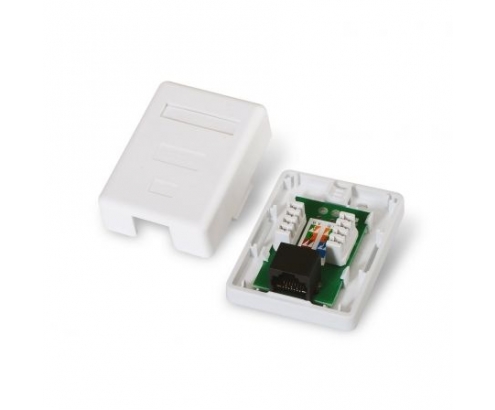 ROSETA DE SUPERFICIE AISENS RJ45 CAT5E UTP 1XTOMA BLANCO A138-0296