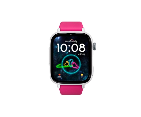 SaveFamily SaveWatch Plus 2 Reloj Inteligente para niños 4G Esfera Blanca correa silicona Lollipop