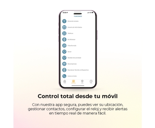 SaveFamily SaveWatch Plus 2 Reloj Inteligente para niños 4G Esfera Blanca correa silicona Negra