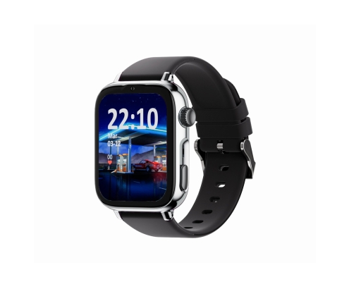 SaveFamily SaveWatch Plus 2 Reloj Inteligente para niños 4G Esfera Plata correa silicona Negra