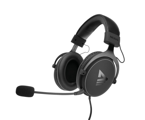Savio NEXUS Auriculares Alámbrico Casco Juego Negro