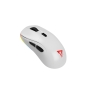 Savio RIFT WHITE gaming mouse RGB Dual Mode ratón Juego mano derecha Bluetooth + USB Type-C Óptico 10000 DPI