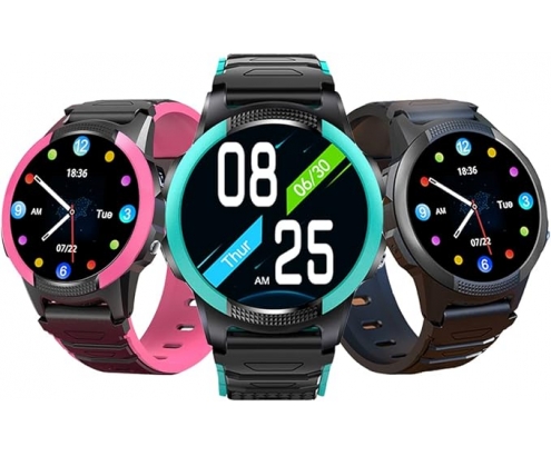 SmartWatch SaveFamily Slim 4G Reloj Inteligente niño Videollamada GPS Llamada Chat Boton SOS Cronometro podometro Waterproof Ip6 Negro NO INCLUYE SIM