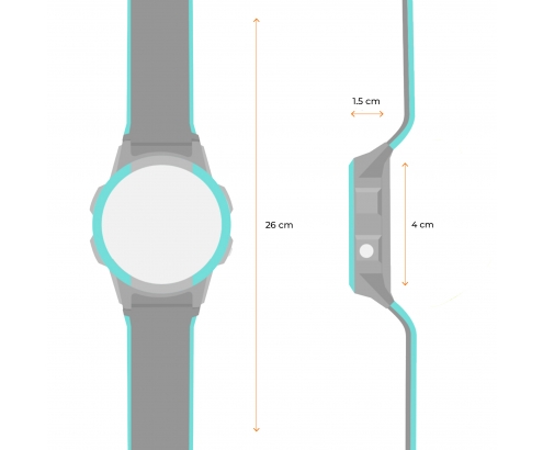 SmartWatch SaveFamily Slim 4G Reloj Inteligente niño Videollamada GPS Llamada Chat Boton SOS Cronometro podometro Waterproof Ip6 Negro NO INCLUYE SIM