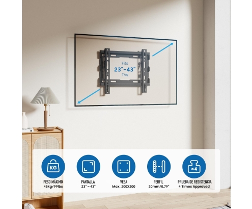 SOPORTE TV EWENT PARED BRACKET M 23 - 42 EW1501