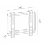 SOPORTE TV OMEGA FIJO 23 OUTV200F