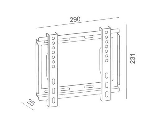 SOPORTE TV OMEGA FIJO 23 OUTV200F