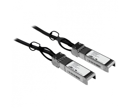 StarTech.com Cable 1m de Red Twinax Pasivo Cobre SFP+ 10 Gigabit Ethernet Direct Attach Conexión Directa 10GBASE-CU - Compatible con Cisco SFP-H10GB-