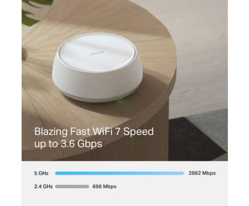 TP-Link DECO BE25(3-PACK) sistema Wi-Fi Mesh (Wi-Fi en malla) Doble banda (2,4 GHz / 5 GHz) Wi-Fi 7 (802.11be) Blanco 2 Interno