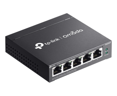 TP-Link Omada ES205G Gestionado Gigabit Ethernet (10/100/1000) Energía sobre Ethernet (PoE) Negro